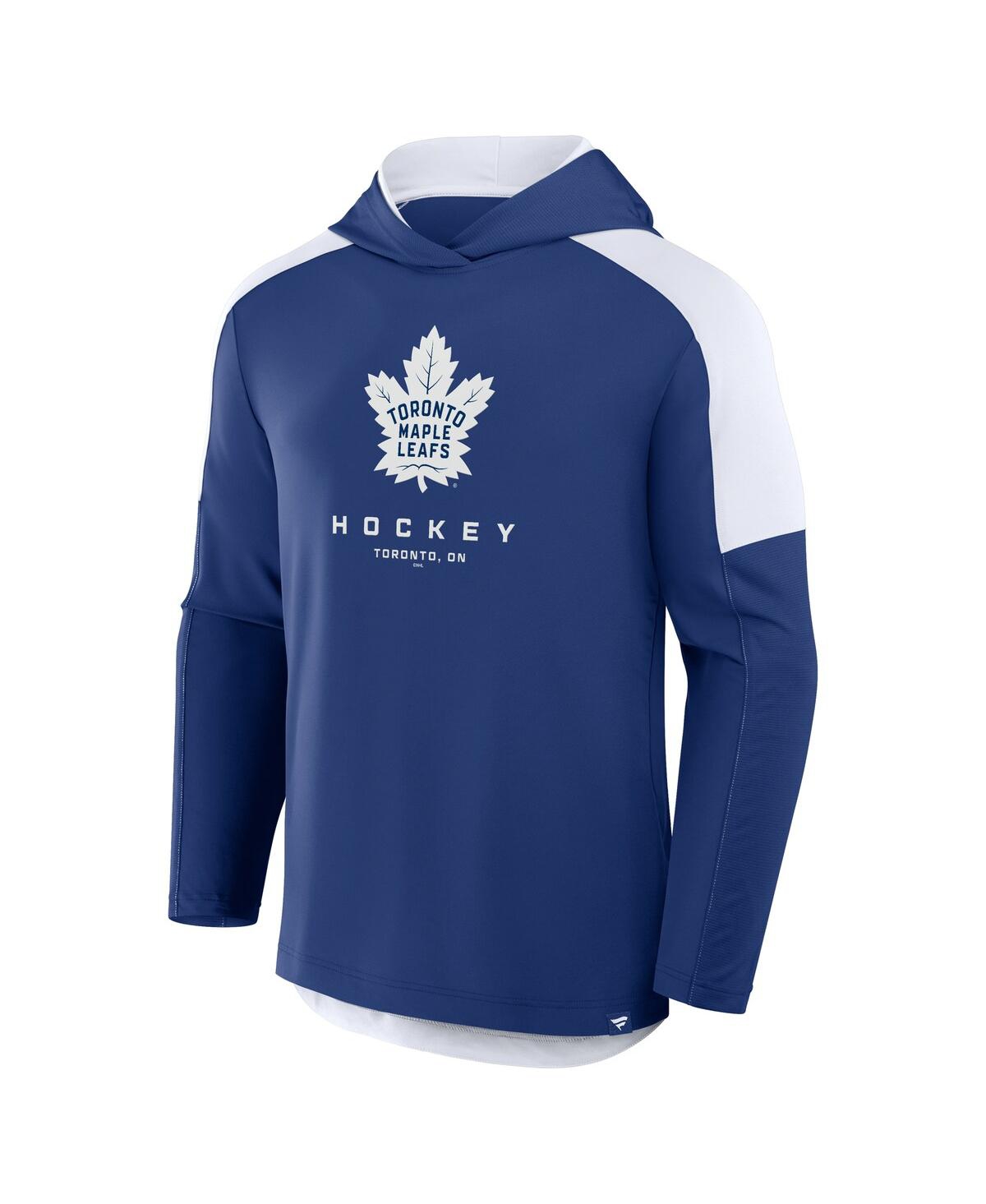 Fanatics Men's Blue Toronto Maple Leaf's Meta Game Transitional Pullover Hoodie In Blue