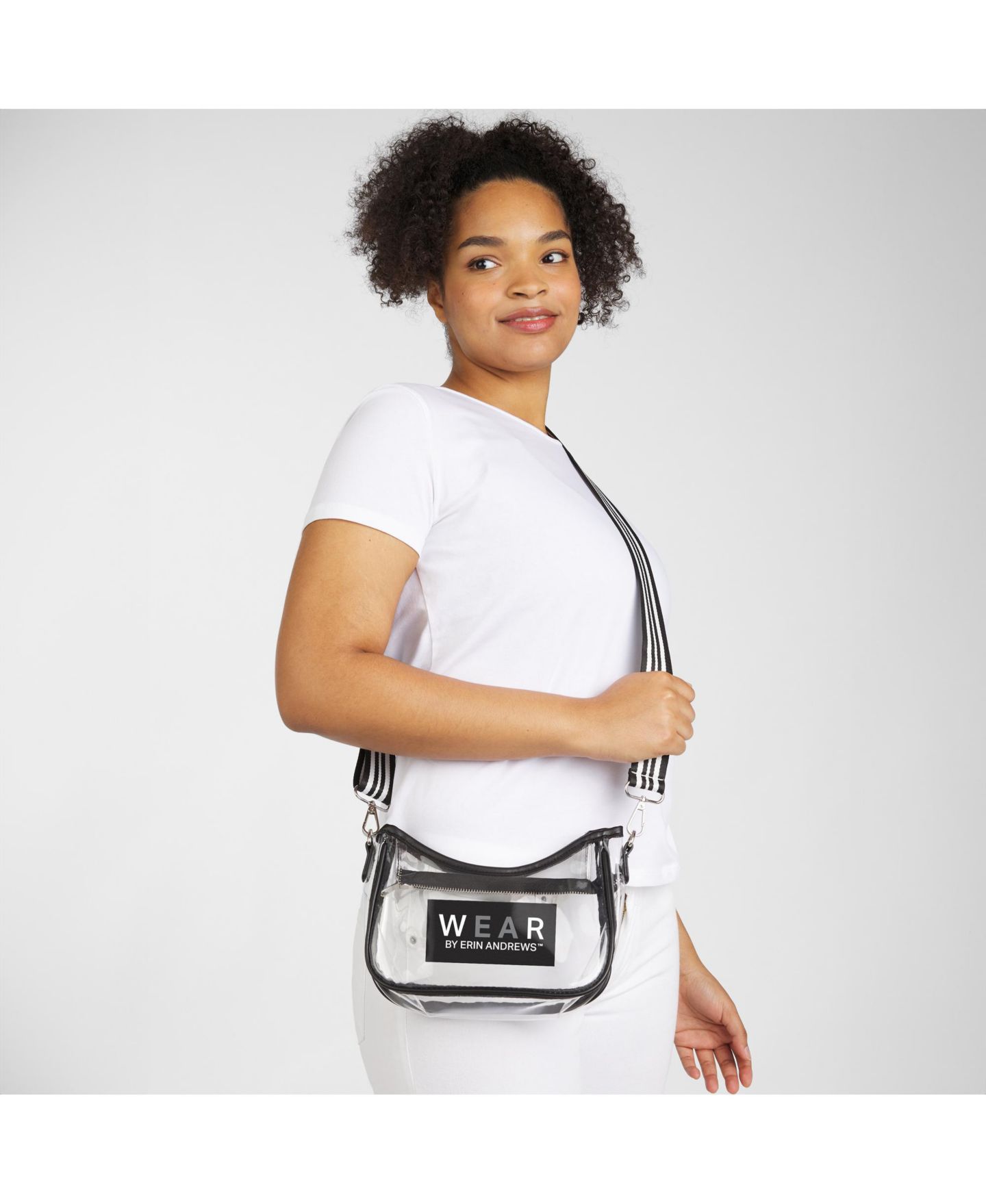Женская сумка WEAR by Erin Andrews Cleveland Guardians Clear Stadium Mini Purse — фото 3