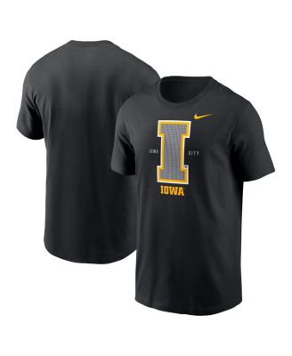 Nike - Men's Black Iowa Hawkeyes Campus Local T-Shirt