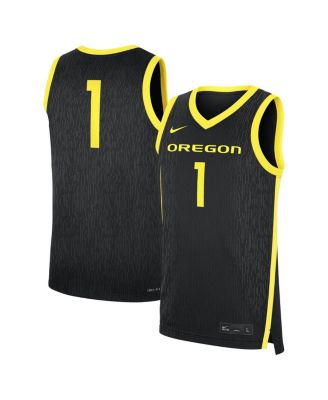 Nike - Men's 1 Black Oregon Ducks Alternate Replica Jersey
