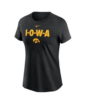 Women's Black Iowa Hawkeyes Local Ultimate Chant T-Shirt