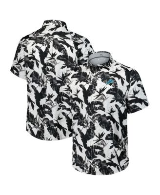 Tommy Bahama - Men's Black Detroit Lions Sunnyvale Blooms Camp Button-Up Shirt