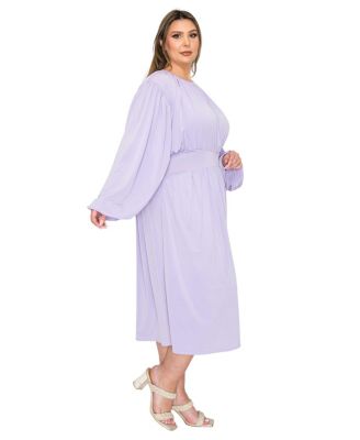 Plus Size Audrey Ruched Midi Dress
