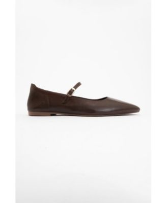 Lara Leather Mary Jane Flats