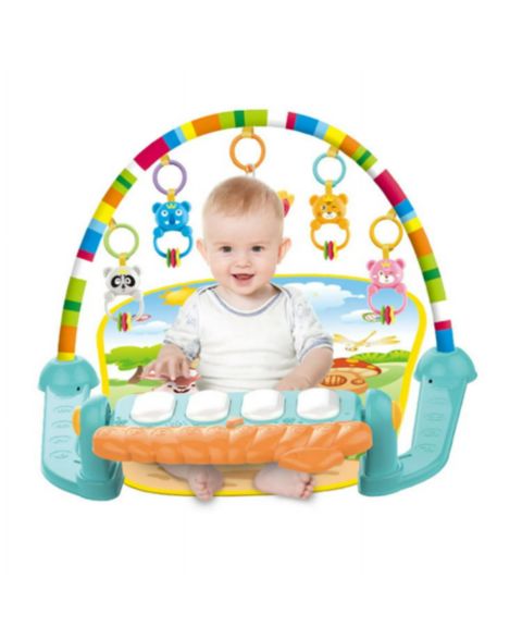 Детские игрушки Cowin Baby Play Mat Newborn Piano Toys Music Mirror Gym Floor Playmat Infants