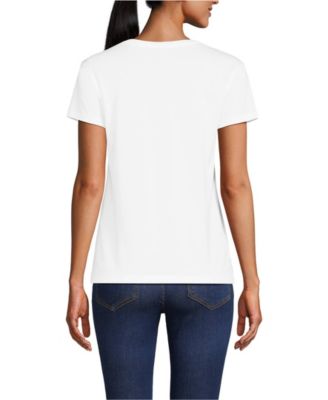 Women's Supima Cotton Tall Short Sleeve Scoop Neck Tee