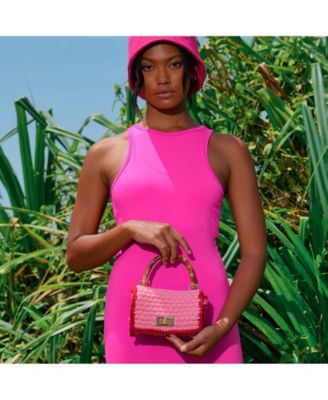 AIRMAIL Mini Crochet Handbag In White