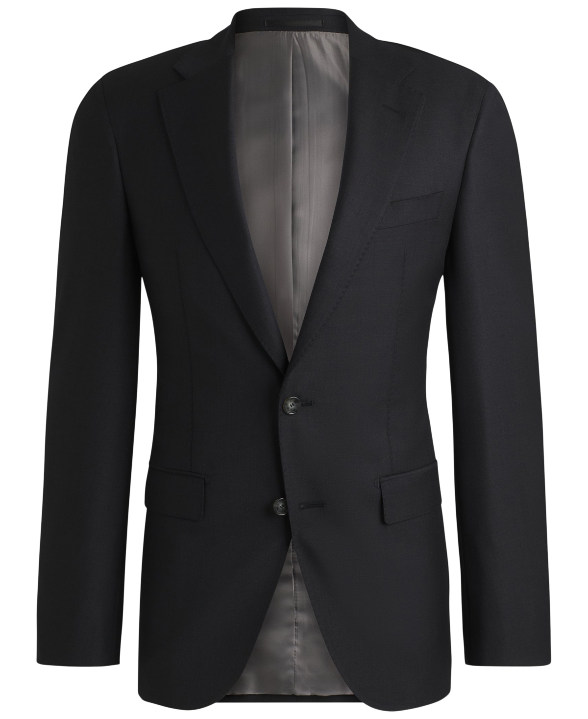 Hugo Boss Boss By  Men's Virgin Wool Slim-fit Jacket In Open Gray