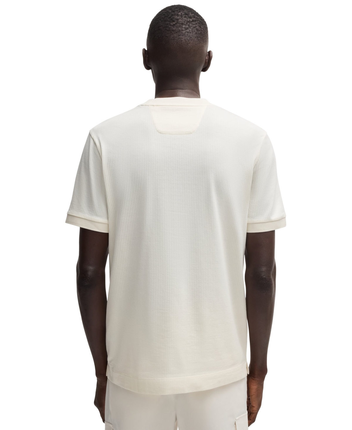 Hugo Boss Boss By  Men's Cotton-silk Regular-fit T-shirt In White