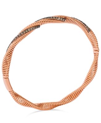 Le Vian - Chocolate Diamond Bangle Bracelet in 14k Rose & White Gold