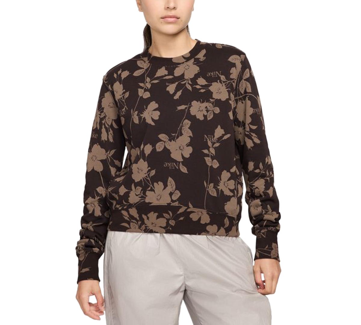 Nike Women's Classic Printed Crewneck Sweatshirt