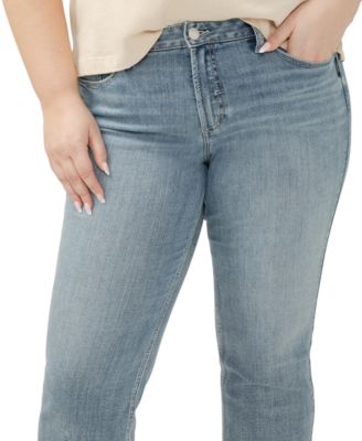 Plus Size Suki Straight-Leg Cropped Jeans 