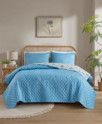 Olivia Floral 4-Pc. Quilt and Tote Sets