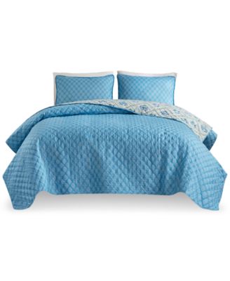 Addison Park Olivia Floral 4 Pc. Quilt Tote Sets In Blue