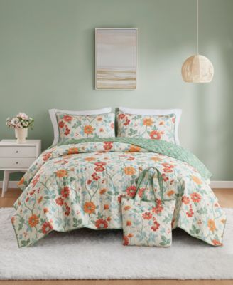 Addison Park Rosalie Floral Quilt Tote Sets In Multi