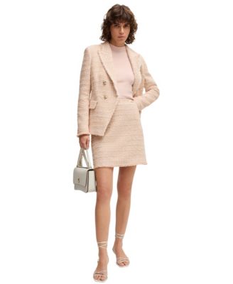 Women's Tweed Regular-Fit Mini Skirt