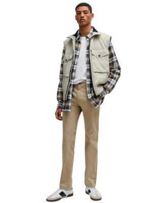 Men's Stretch-Cotton Satin Slim-Fit Chinos