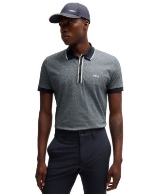 Men's Striped Trim Polo Shirt