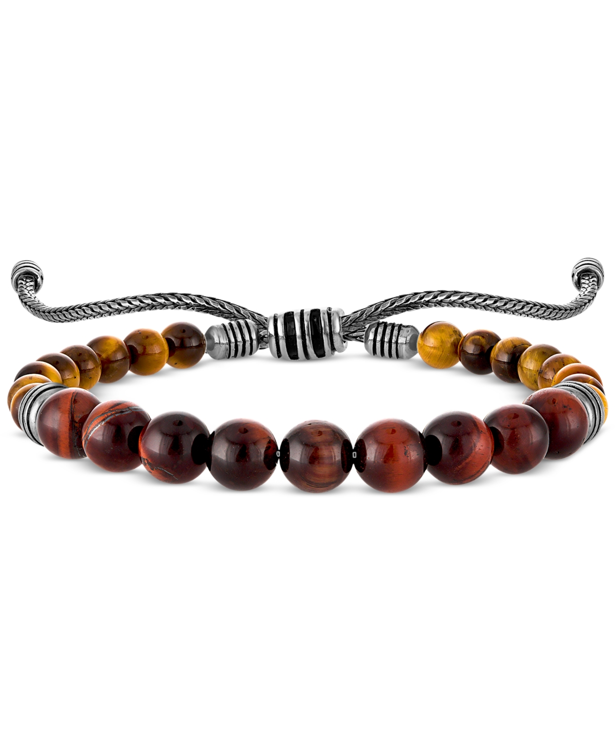 Tiger Eye Bead Bolo Bracelet in Sterling Silver, Exclusively at Macy's - Tigers Eye