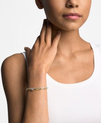 14K Gold-Plated Brass Mixed Chain Bracelet