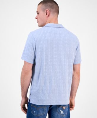 Men's Spencer Printed Short Sleeve Button-Front Camp Shirt