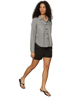 Women's Ivy Striped Cotton Button-Front Shirt