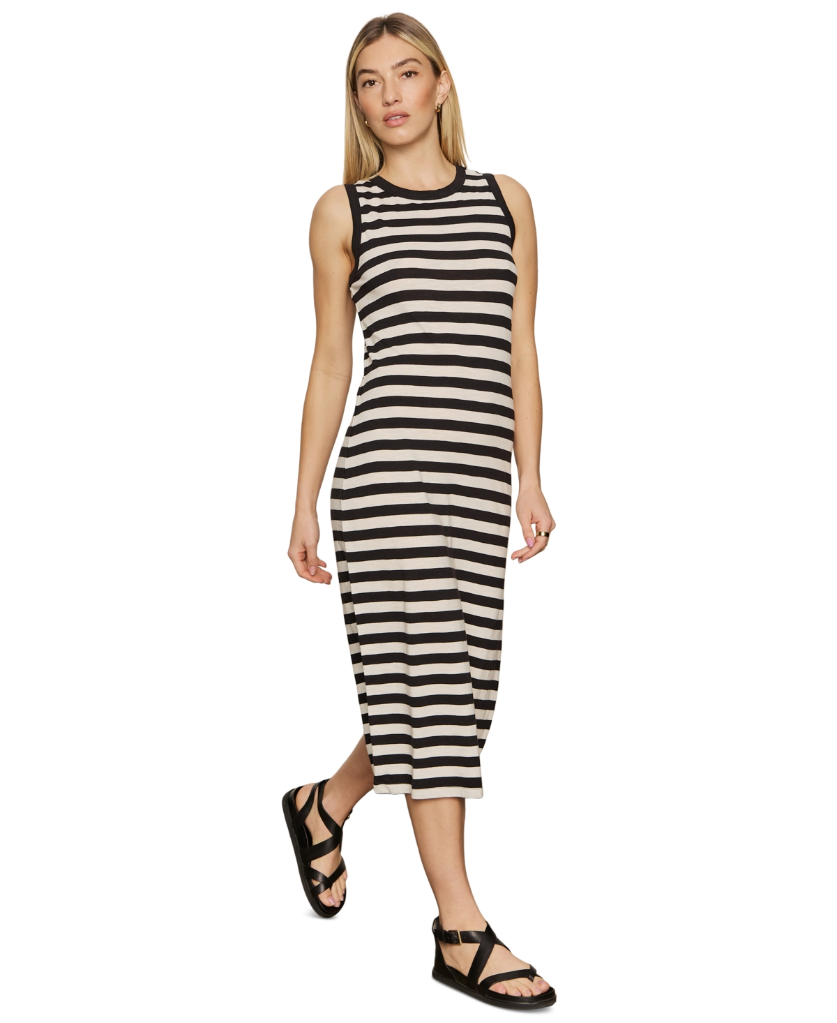 Shop Sanctuary Women's Striped Sleeveless Midi Dress