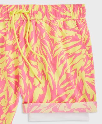 Men's Tiger Skin Regular-Fit Printed Swim Trunks, Exclusively at Macy's 