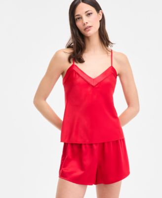 Women's Stretch Satin Pajama Set, Exclusively at Macy's