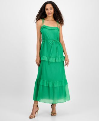 julia jordan - Women's Tie-Strap Maxi Dress
