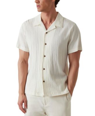 Men's Schaffer Regular-Fit Textured Button-Down Resort Shirt 