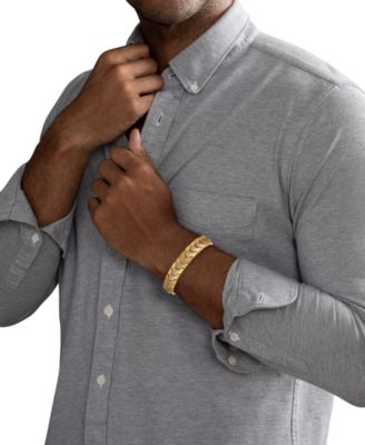 Diamond Chevron Link Bracelet (1/4 ct. t.w.) in Stainless Steel & Gold Ion-Plate, Exclusively at Macy's