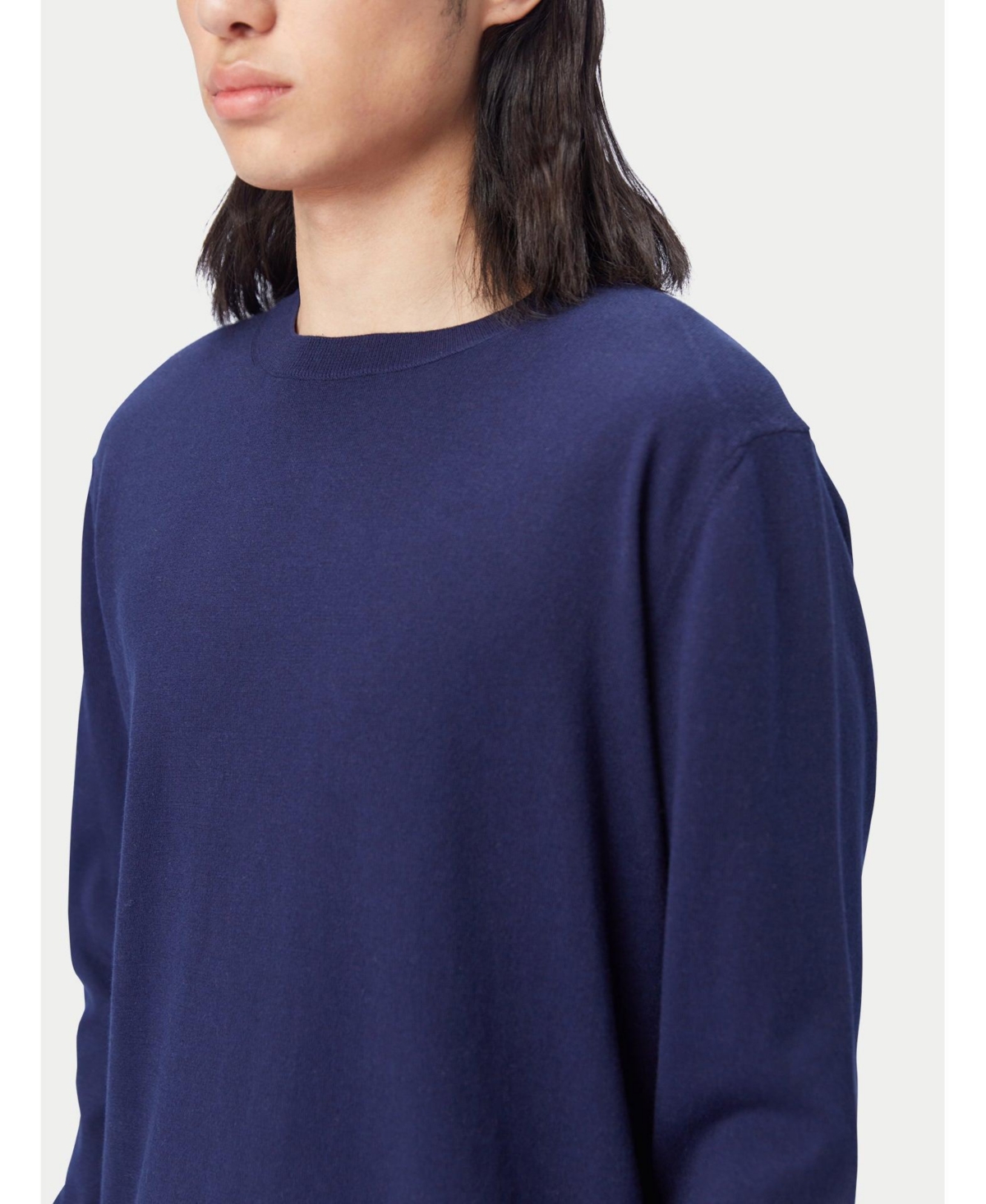 Gobi Cashmere Men's Crewneck Cotton Silk Cashmere Blend Sweater