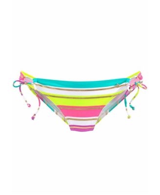 Women's Striped Classic Bikini Swimsuit Bottom