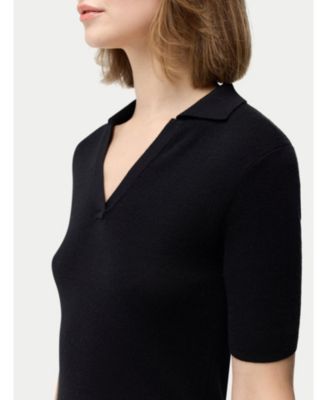 Women's Cashmere Silk Polo Shirt