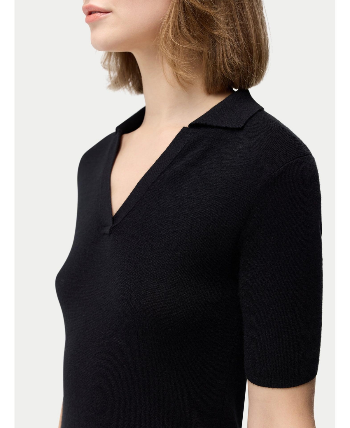 Gobi Cashmere Women's Silk Polo Shirt