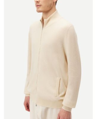 Men's Full Zip Stand Collar Cardigan