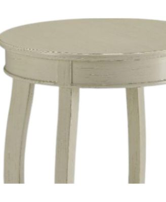 Round Solid Wood End Table with Shelf – Classic Design and Extra Storage