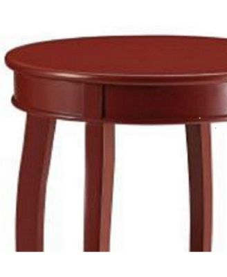Round Solid Wood End Table with Shelf – Classic Design and Extra Storage