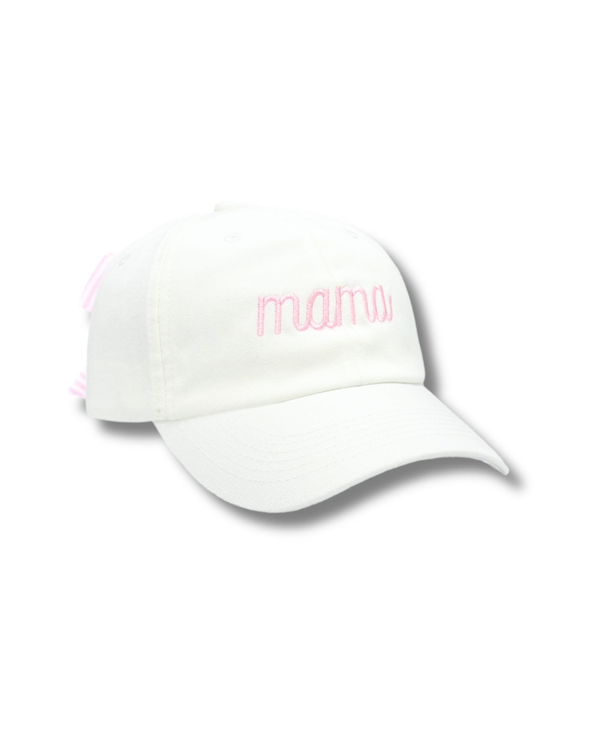 Mama Bow Baseball Hat - White
