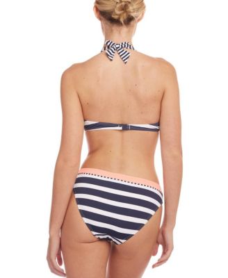 Women's Striped Classic Bikini Swimsuit Bottom