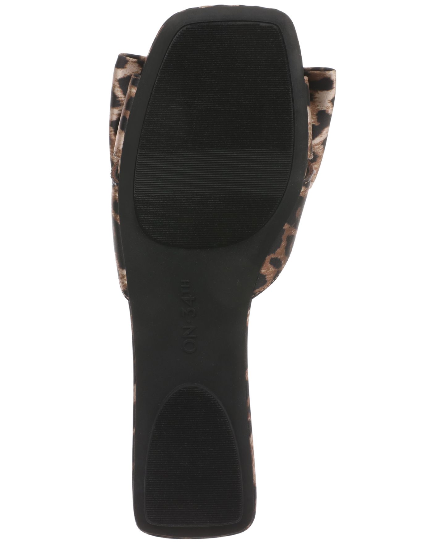 Женские сандалии On 34th Jazminn Bow Slip-On Slide Flat, цвет: Леопардовый — фото 5