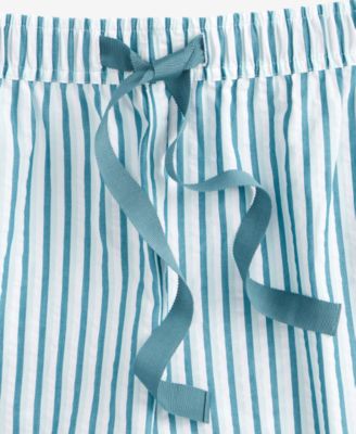Stripe Seersucker Drawstring Shorts XS-3X, Exclusively for Macy's