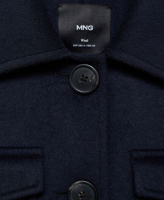 Women's Pockets Detail Wool-Blend Jacket