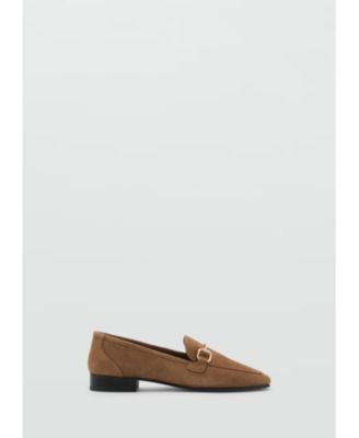 Women's Buckle Leather Moccasins