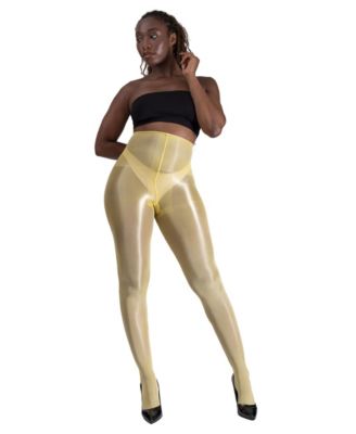 Women's Lustrous Silky Shiny 40 Denier Semi-Opaque High-Waist Pantyhose Tights SKU11003-BL	