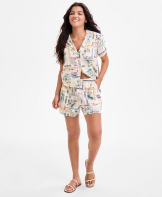Lucky Brand - Women's The Beach Linen-Blend Shorts