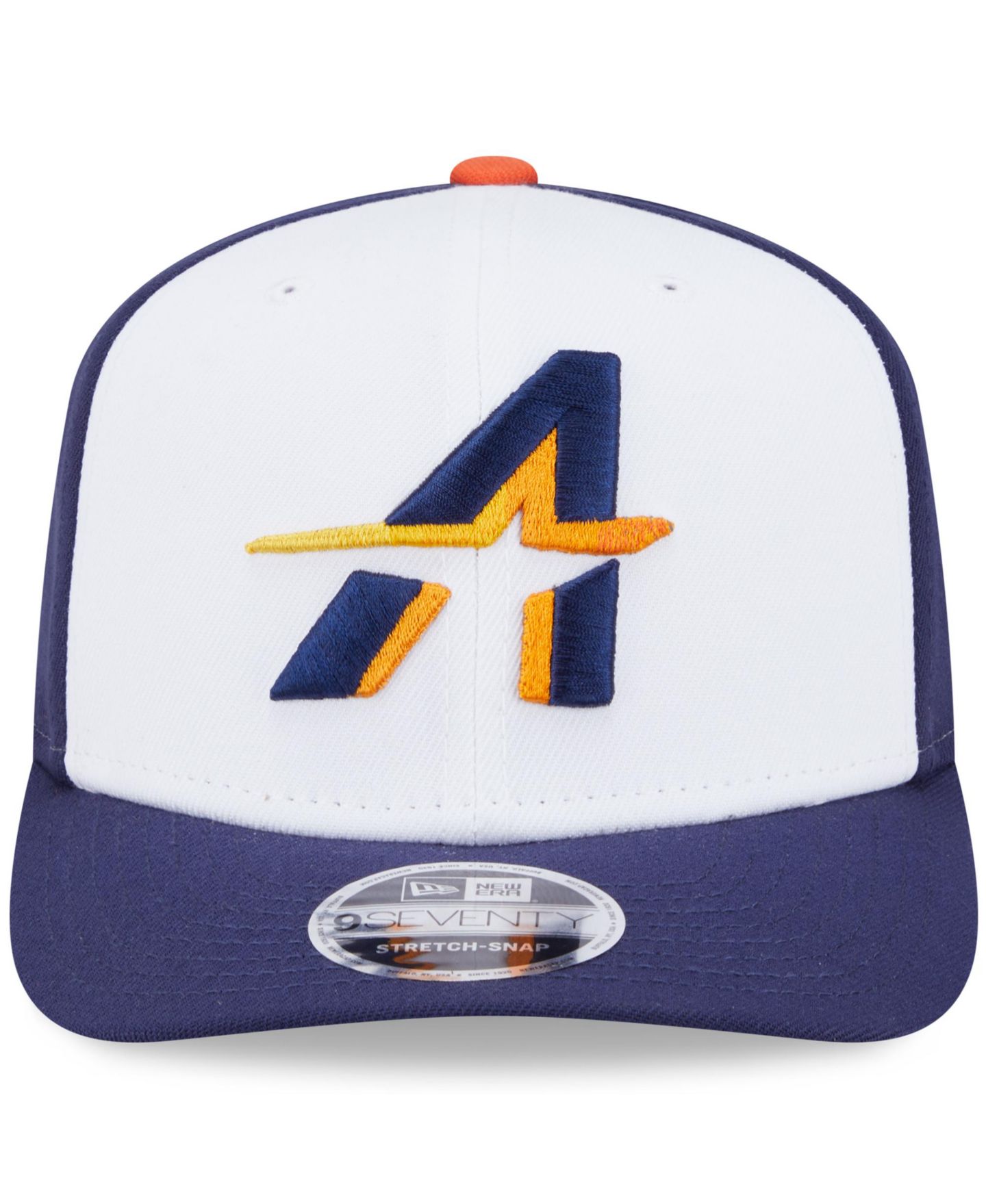 Мужская кепка New Era White/Navy Houston Astros 2025 City Connect 9SEVENTY Adjustable Hat — фото 2