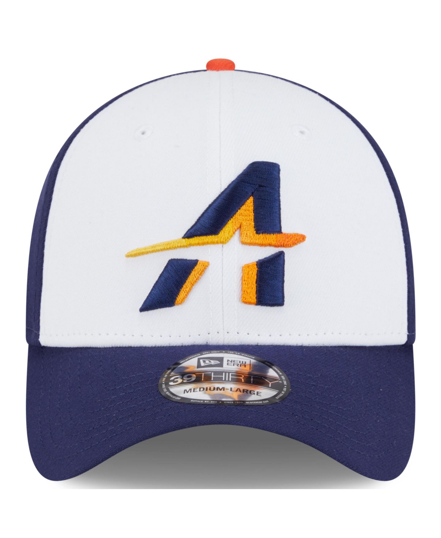 Мужская кепка New Era White/Navy Houston Astros 2025 City Connect 39THIRTY Flex Hat — фото 2
