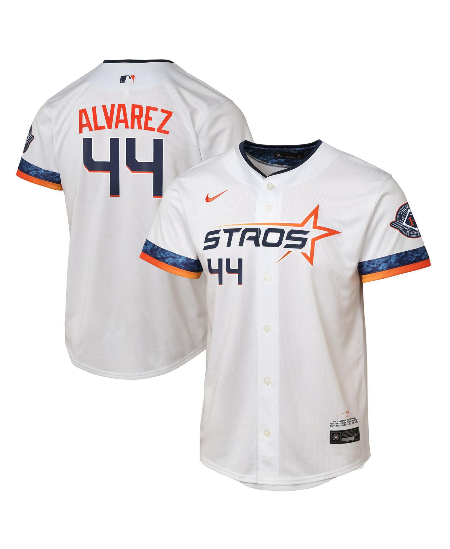 Детское джерси Nike Yordan Alvarez Houston Astros 2025 City Connect Limited Player, White — фото 1